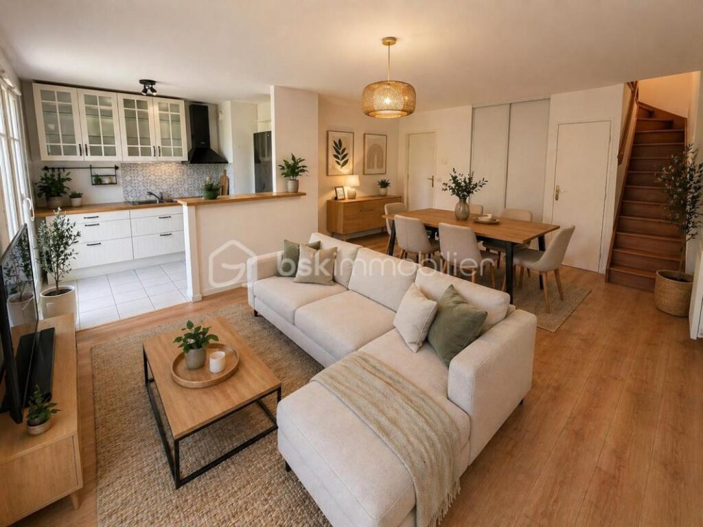 COUP DE CŒUR – DUPLEX DERNIER ÉTAGE – CENTRE MAGNY-LE-HONGRE – VUE PARC + PARKING – 3 pièces – 2 chambres – 61 m²