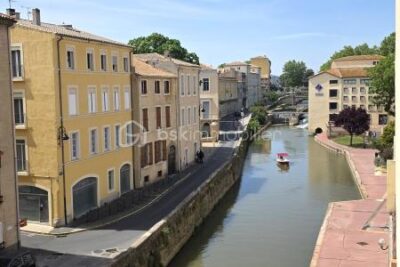EXCLUSIF – Charmant 2 pièces en plein coeur de ville, lumineux, calme, vue canal, proche de tout ! – Narbonne (11) – 2 pièces – 1 chambre – 38 m²