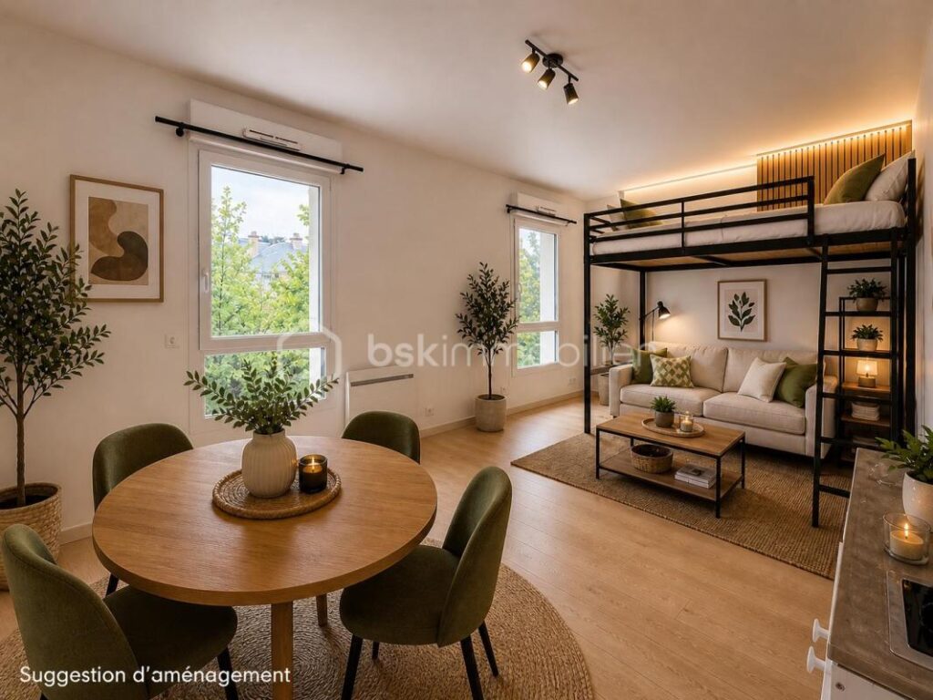 GRAND STUDIO IDEALEMENT SITUE VENDU LIBRE – 1 pièce – NR chambres – 33 m²