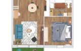 Location T2 résidence sénior neuve – 2 pièces – 1 chambre – 41 m²