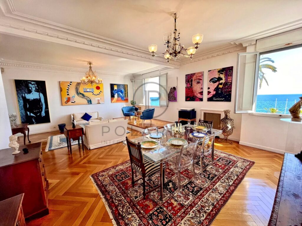 Superbe appartement de 145 m² avec vue mer à Nice – 4 pièces – 2 chambres – 145 m²
