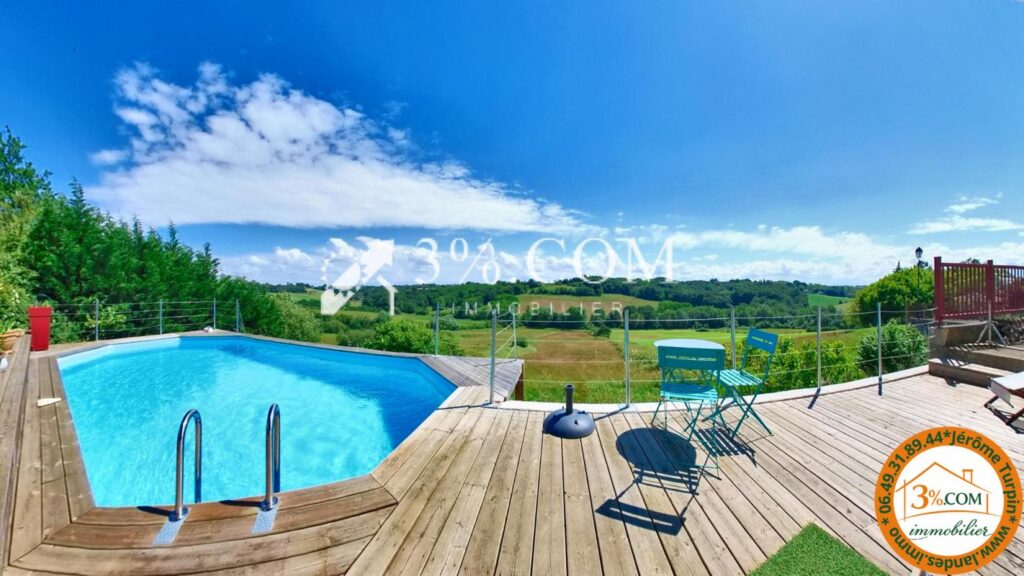 Maison de caractère 7 chambres avec vue dégagée, piscine et – 9 pièces – 7 chambres – 214 m²