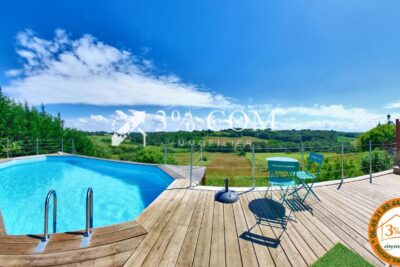 Maison de caractère 7 chambres avec vue dégagée, piscine et – 9 pièces – 7 chambres – 214 m²