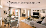 Dans une résidence fermée et sécurisée, bel appartement au 6èm – 4 pièces – 3 chambres – 77.41 m²