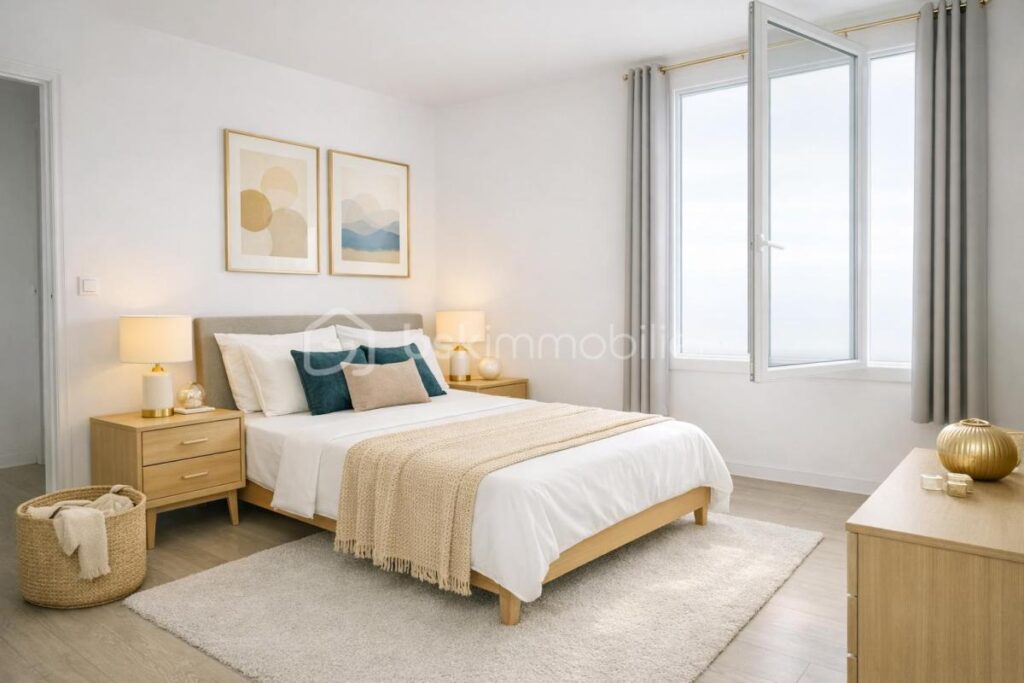 Paris 13ème – 2 pièces calme, lumineux sans vis à vis avec parking et cave – DPE : C – 2 pièces – 1 chambre – 42 m²