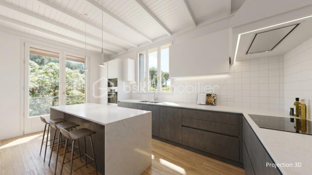 Grande maison divisée en deux logements ou logement + activité pro – 7 pièces – 6 chambres – 187 m²