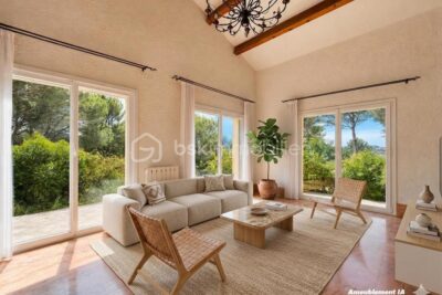 Rare à la vente – Maison de plain-pied avec vue dominante et cadre naturel unique – 6 pièces – 5 chambres – 155 m²