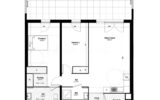 ANTIBES – 3P NEUF AVEC VUE MER, TERRASSE ET PISCINE ROOFTOP – 3 pièces – 2 chambres – 75 m²
