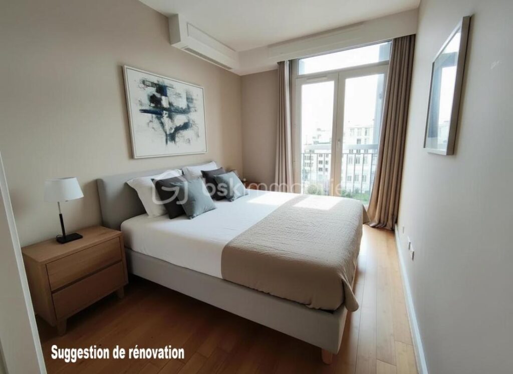 3 pièces lumineux au dernier étage avec vue dégagée et balcon – 3 pièces – 2 chambres – 52 m²