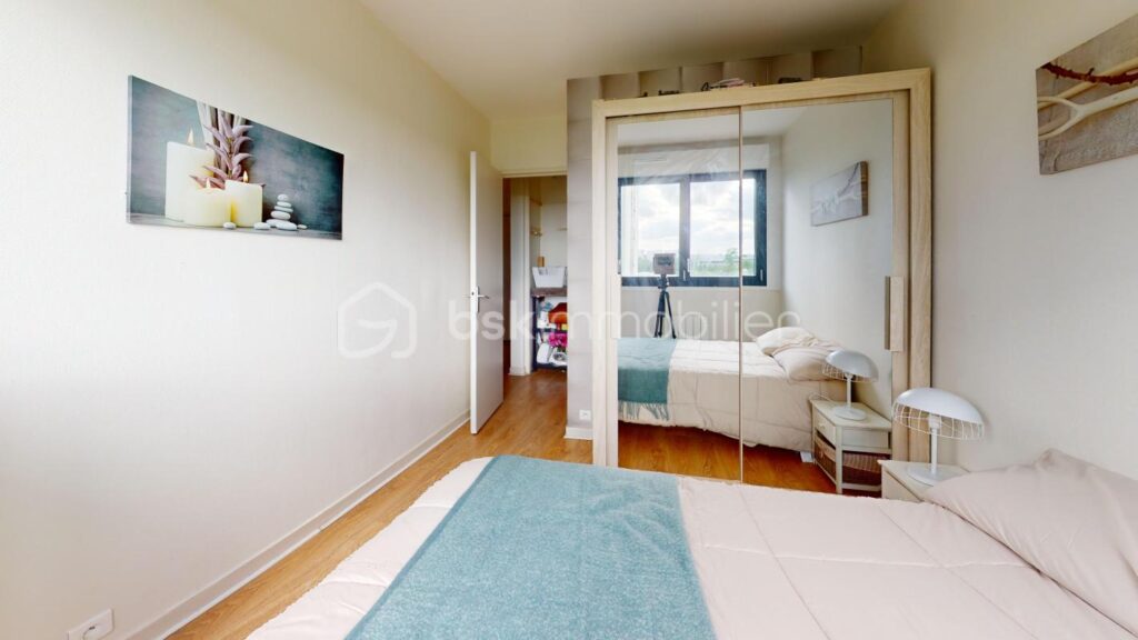 Appartement lumineux de 61m² – 3 pièces – 2 chambres – 60 m²