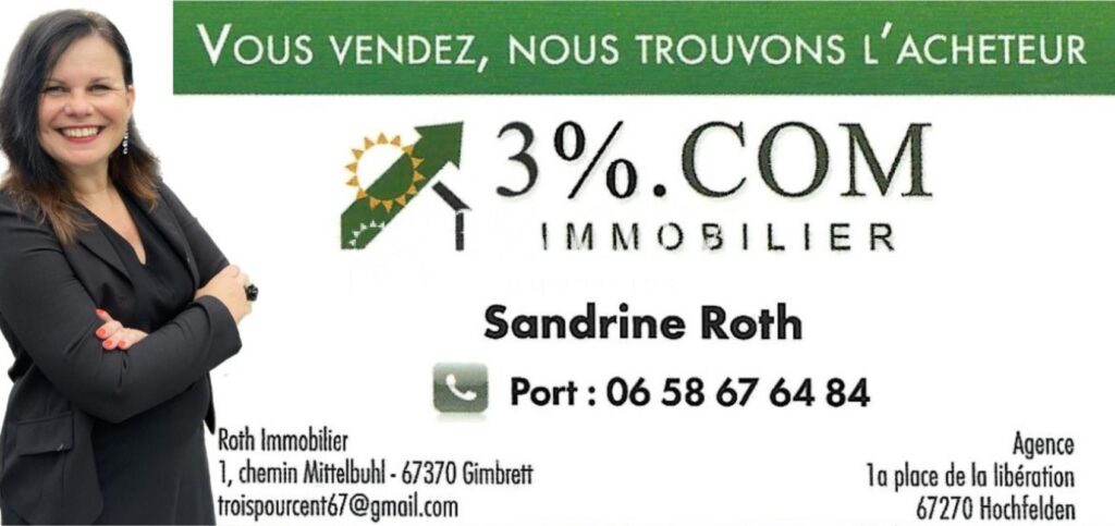 3%COM Bel appartement F3 coté canal – terrasse – garage – 3 pièces – 2 chambres – 60 m²