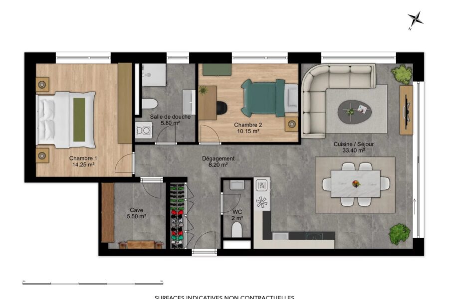 Appartement à vendre à Martigny — Vue montagne — photo 6