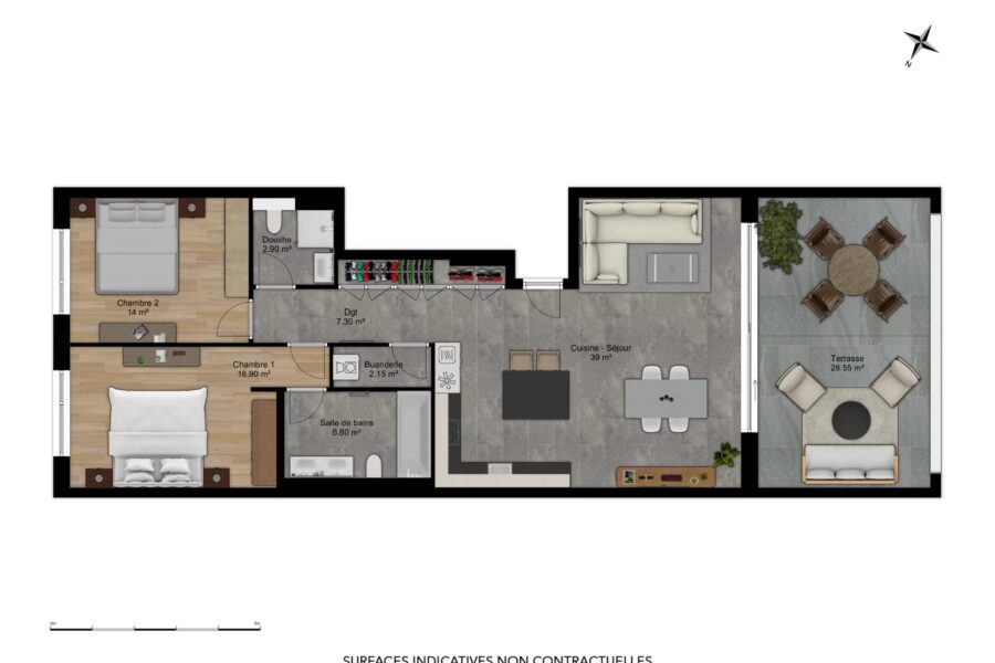 Appartement à vendre à Martigny — Vue montagne — photo 6