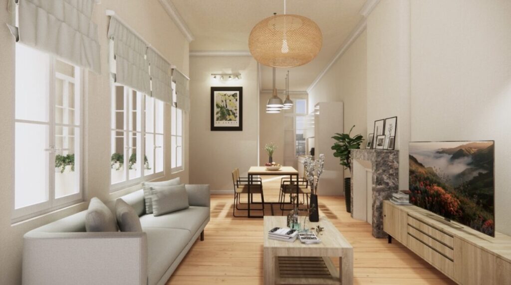 Appartement rénové avec suite parentale – Quais de Bordeaux – 2 pièces – 1 chambre – 60 m²