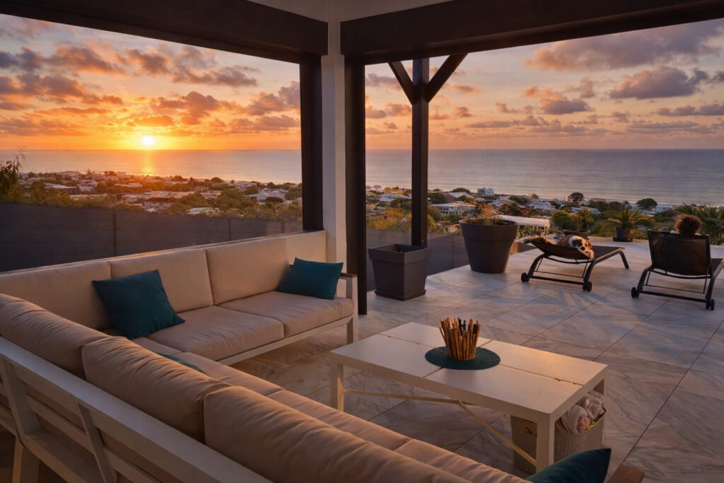 VILLA DE LUXE AVEC VUE MER 180o – SAINT FRANCOIS – 7 pièces – 5 chambres – 254.6 m²