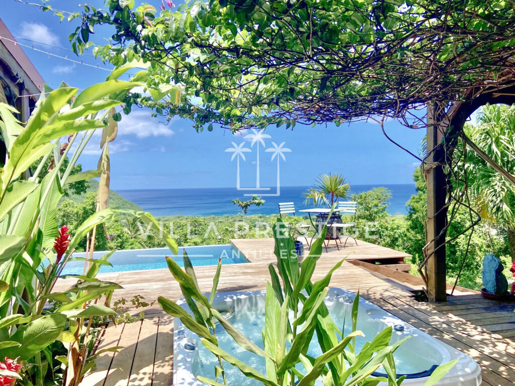 Propriété de charme avec vue mer, côte sous-le-vent, – 6 pièces – 4 chambres – 185 m²
