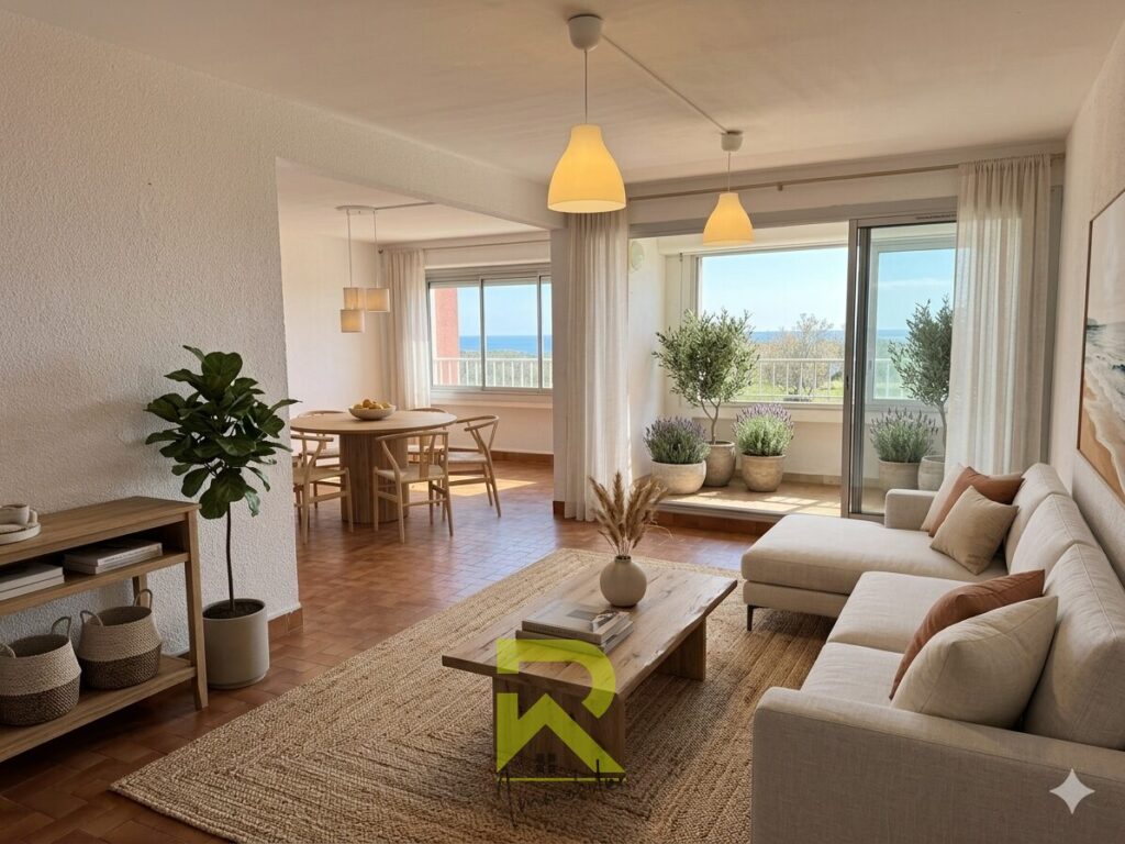 3 chambres Première ligne mer  – 4 pièces – 3 chambres – 76 m²