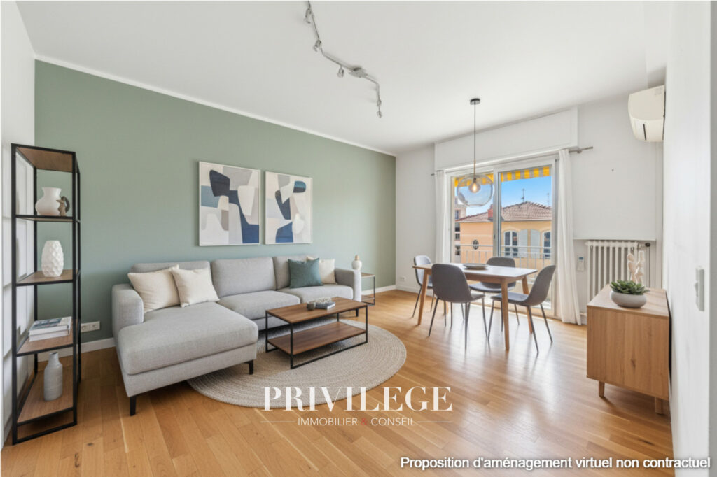 Nice   Mantega/Évêché | 2 pièces lumineux, terrasse, vue dég – 2 pièces – 1 chambre – 46.92 m²