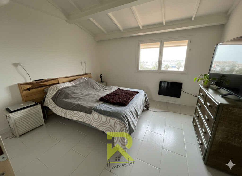LE CAP D&rsquo;AGDE- DUPLEX 3 PIÈCES- VUE PORT – 3 pièces – 2 chambres – 60 m²