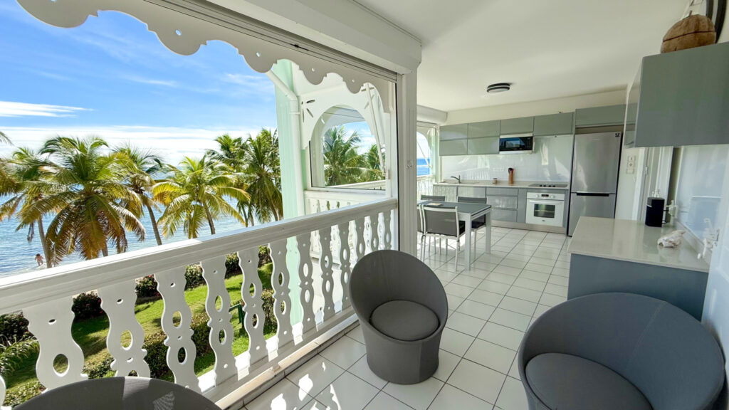 Appartement T2 – Vue Mer – Saint-François  – 2 pièces – 1 chambre – 60 m²