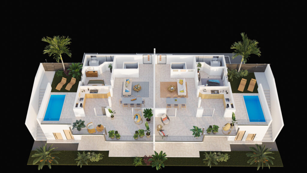 Magnifique Duplex T4 vue sur Golf – 4 pièces – 3 chambres – 115 m²