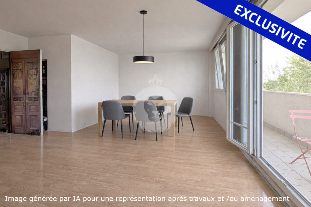 GRAND T3 TRAVERSANT QUARTIER LES MURIERS – 3 pièces – 2 chambres – 75 m²