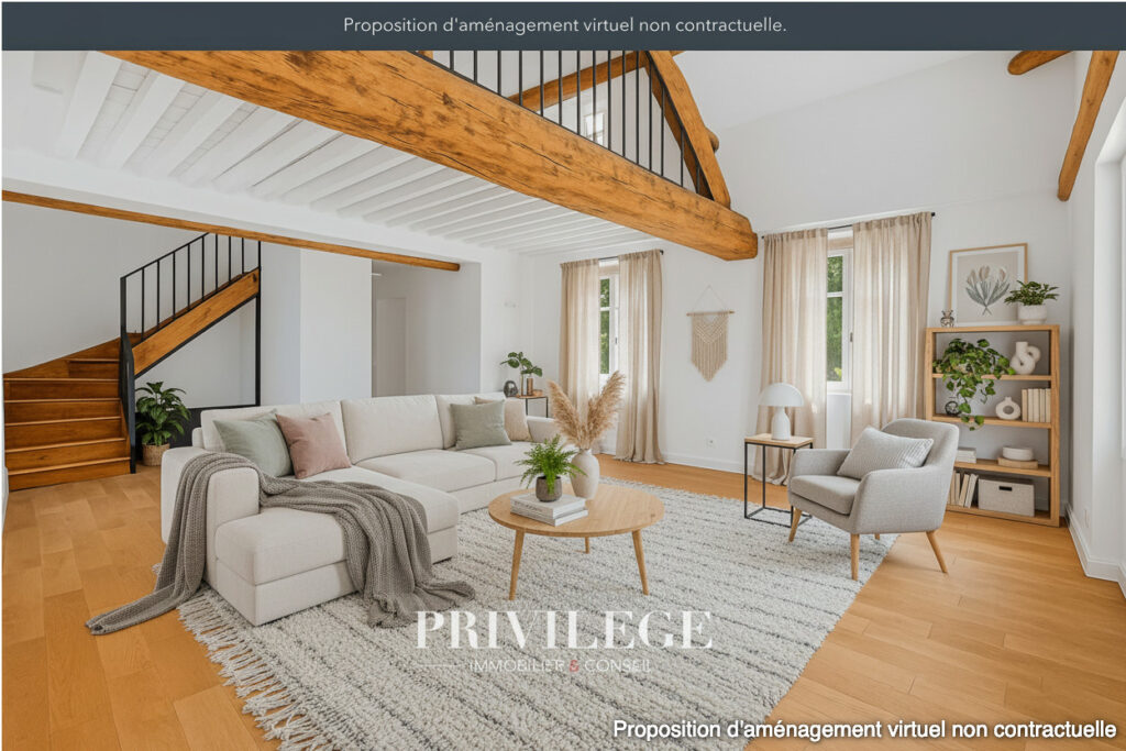 Lyon 9 – St Rambert  proche de l&rsquo;Ile Barbe- Duplex comme u – 5 pièces – 4 chambres – 163.74 m²