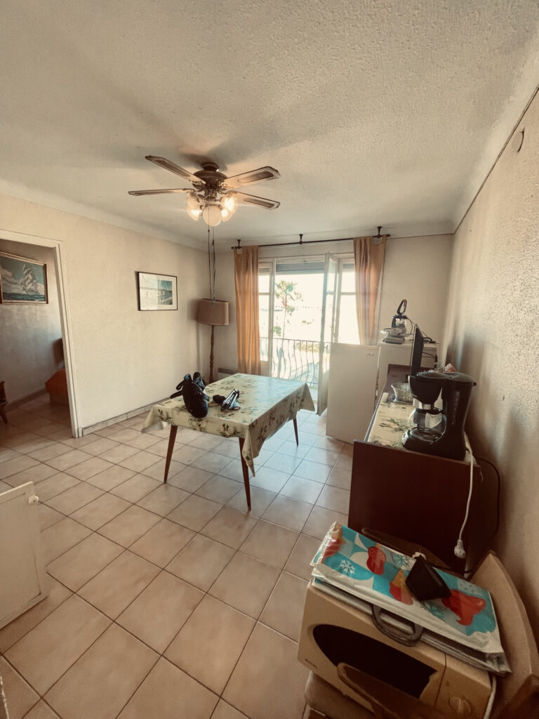 T2 Centre Canet vue Mer – 2 pièces – 1 chambre – 35.23 m²