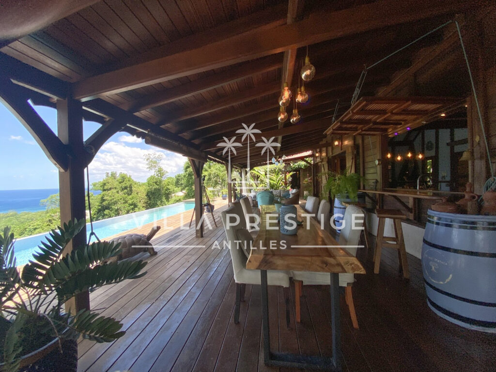 Propriété de charme avec vue mer, côte sous-le-vent, – 6 pièces – 4 chambres – 185 m²