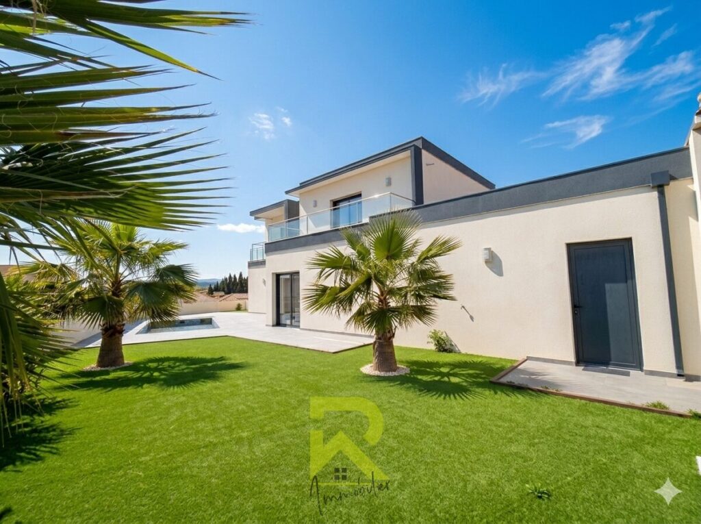 GRANDE VILLA, GARAGE, PISCINE – 5 pièces – 4 chambres – 132 m²