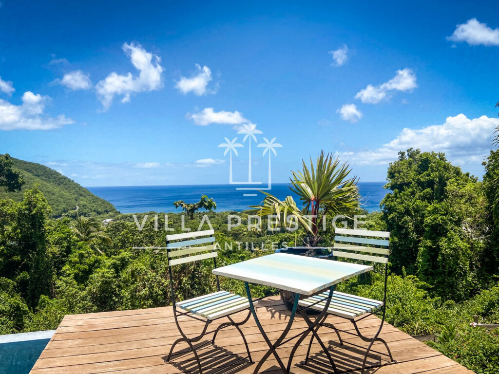 Propriété de charme avec vue mer, côte sous-le-vent, – 6 pièces – 4 chambres – 185 m²