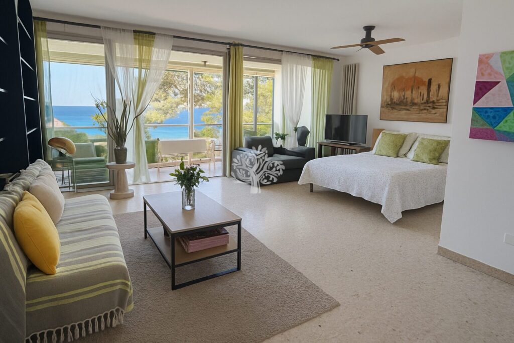 SANARY PORTISSOL APPARTEMENT PLEINE VUE MER  DANS RESIDENCE  – 2 pièces – 1 chambre – 41 m²
