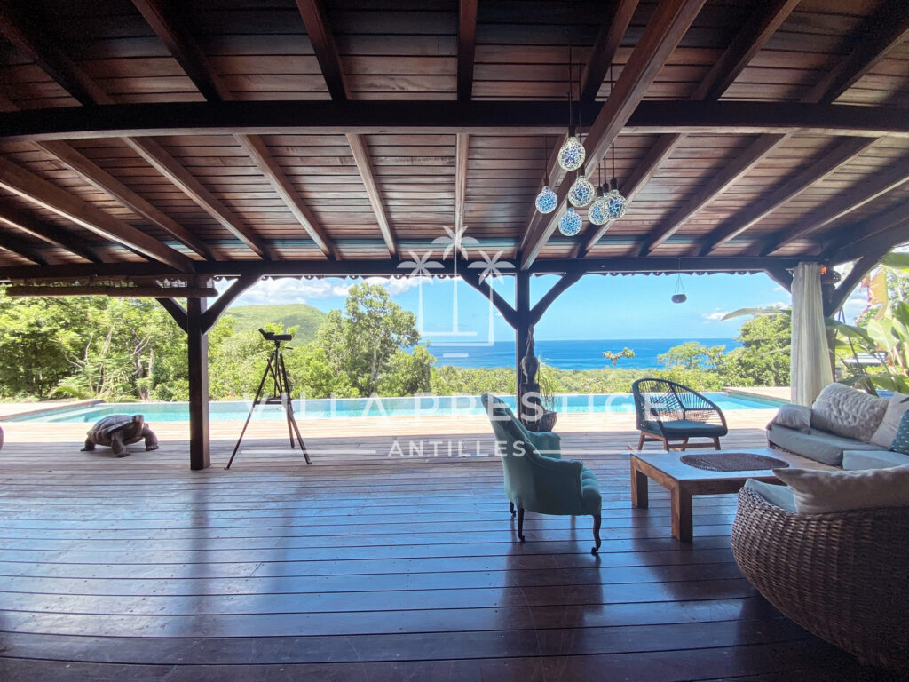 Propriété de charme avec vue mer, côte sous-le-vent, – 6 pièces – 4 chambres – 185 m²