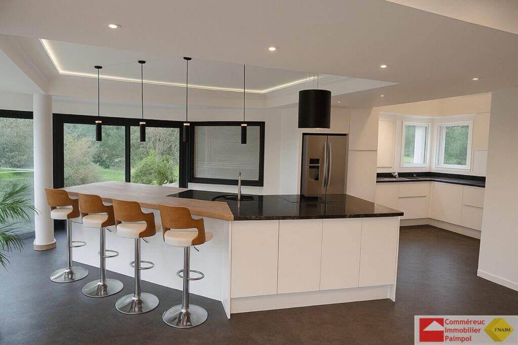 À VENDRE   Maison contemporaine avec vue mer exceptionnelle  – 5 pièces – 3 chambres – 170 m²