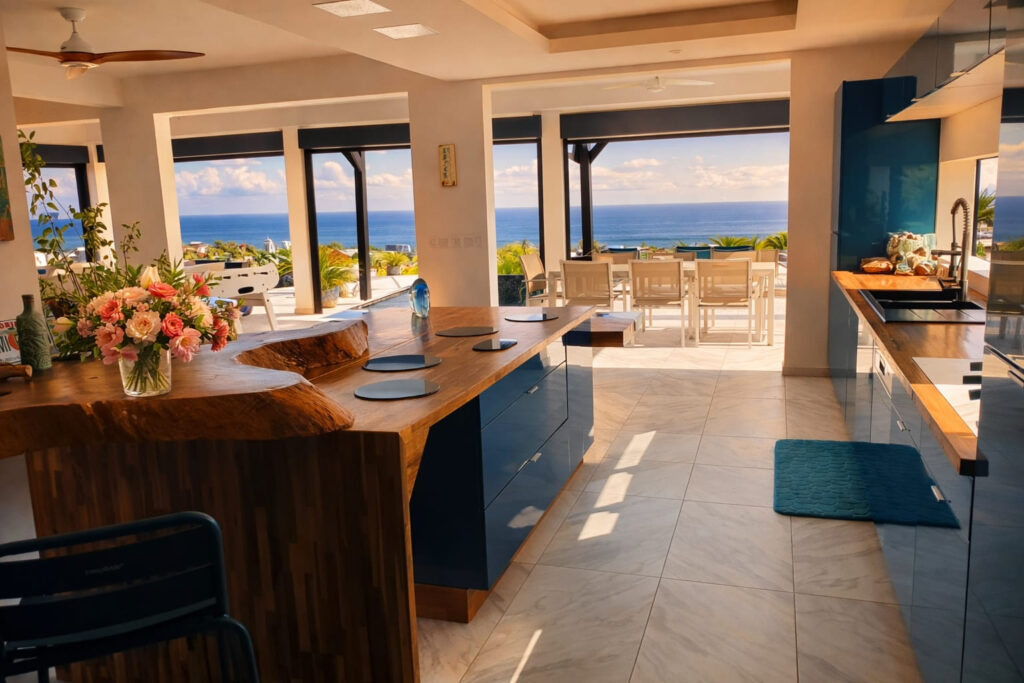 VILLA DE LUXE AVEC VUE MER 180o – SAINT FRANCOIS – 7 pièces – 5 chambres – 254.6 m²