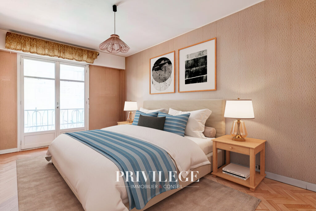 Vue mer imprenable   Appartement d&rsquo;exception sur la Promenad – 2 pièces – 1 chambre – 70 m²