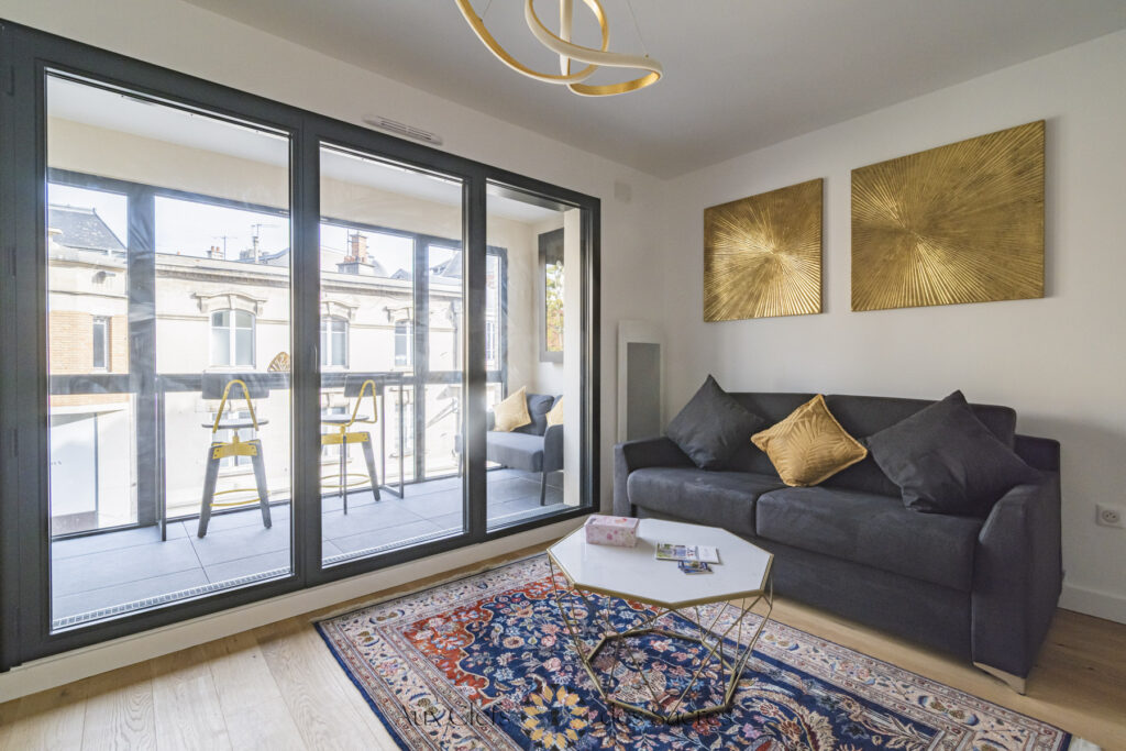 Appartement T2 meublé hypercentre Reims – 2 pièces – 1 chambre – 43 m²