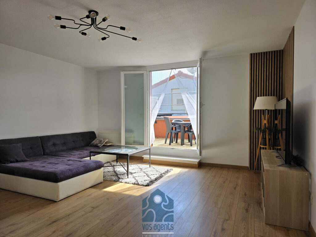Appartement 2 pièces avec terrasse et garage – 2 pièces – 1 chambre – 53 m²