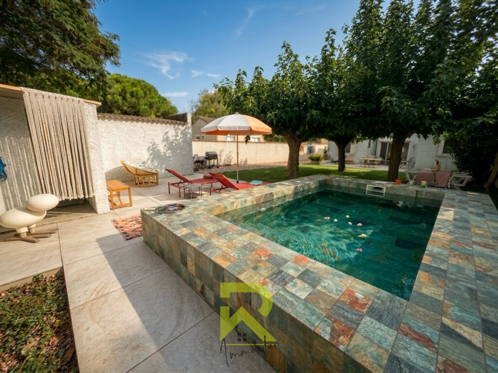 GRAU D&rsquo;AGDE, Villa 3 faces rénovée récemment de plain-pied a – 4 pièces – 3 chambres – 72 m²