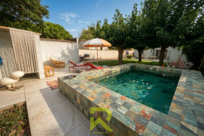 GRAU D&rsquo;AGDE, Villa 3 faces rénovée récemment de plain-pied a – 4 pièces – 3 chambres – 72 m²