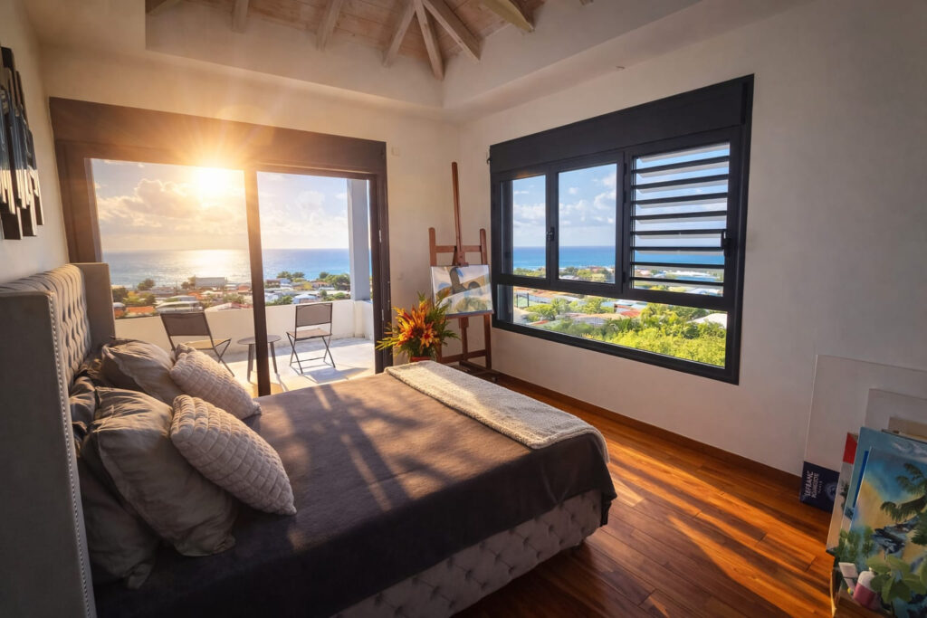 VILLA DE LUXE AVEC VUE MER 180o – SAINT FRANCOIS – 7 pièces – 5 chambres – 254.6 m²