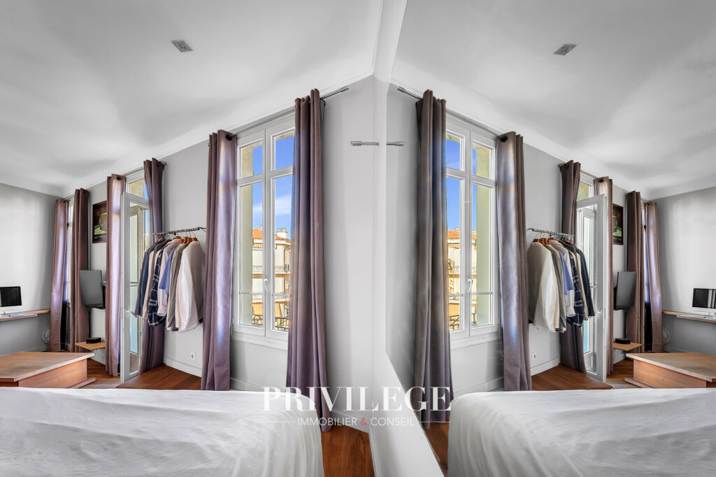 Cannes   Dernier étage   2 pièces rénové avec balcon vue dég – 1 pièce – 1 chambre – 34 m²