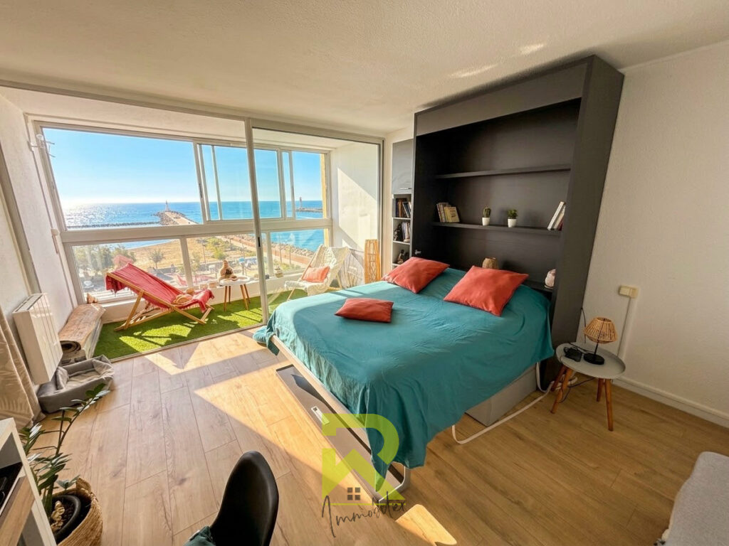Appartement T2 avec une double vue Mer et ascenseur – 2 pièces – 1 chambre – 54.79 m²