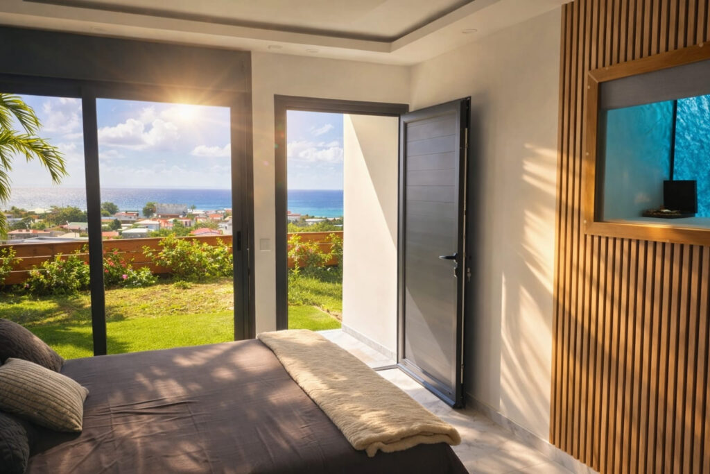 VILLA DE LUXE AVEC VUE MER 180o – SAINT FRANCOIS – 7 pièces – 5 chambres – 254.6 m²