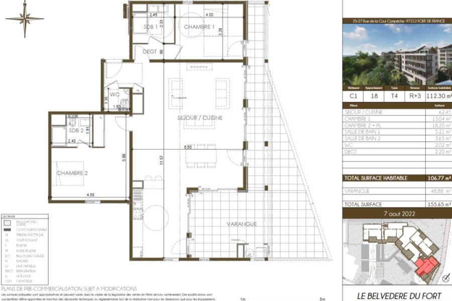 Appartement à vendre à Fort-de-france