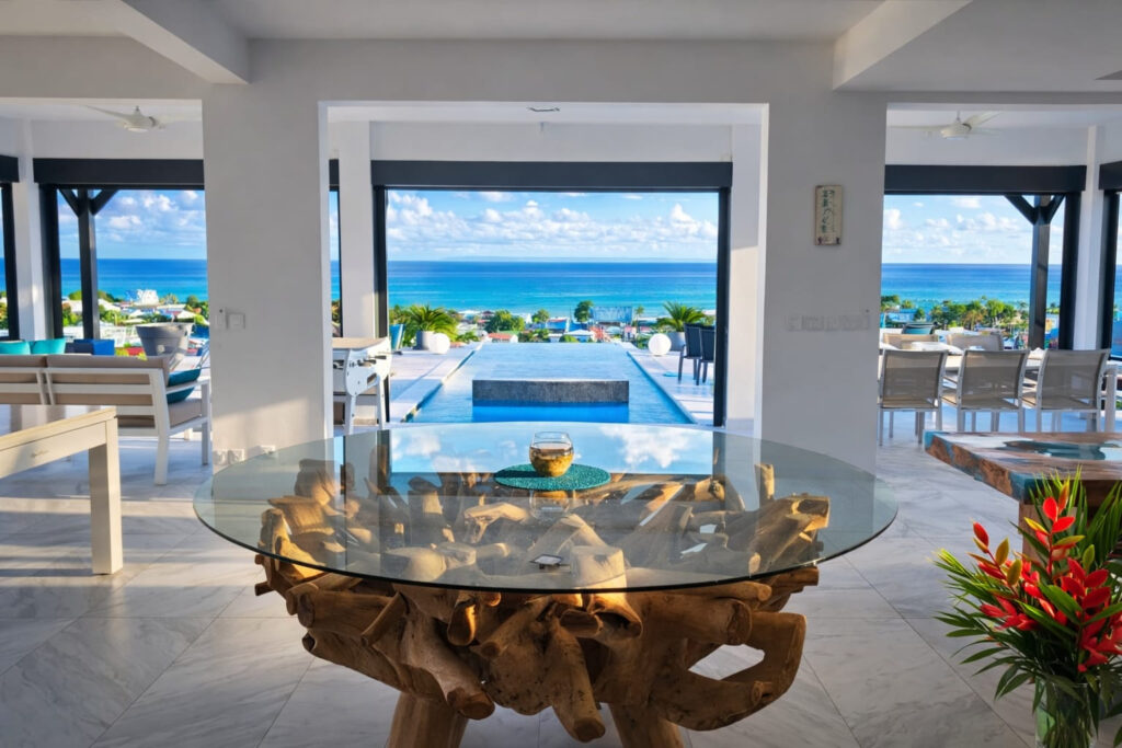 VILLA DE LUXE AVEC VUE MER 180o – SAINT FRANCOIS – 7 pièces – 5 chambres – 254.6 m²