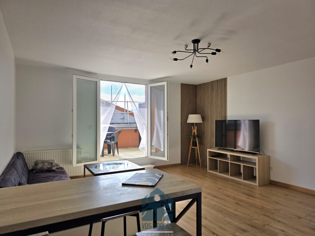 Appartement 2 pièces avec terrasse et garage – 2 pièces – 1 chambre – 53 m²