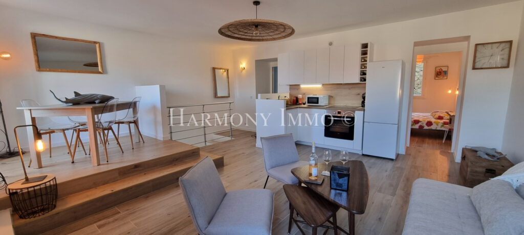Belle vue mer, à 300m de la plage à pied. – 3 pièces – 2 chambres – 58 m²