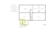A Vendre – PEYREFITTE SUR L HERS -11 Maison T4 avec grand Te – 6 pièces – 4 chambres – 112.66 m²