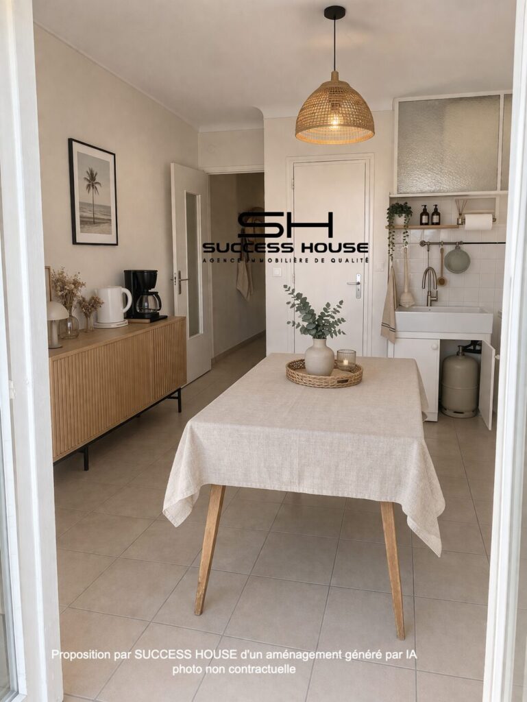 T2 Centre Canet vue Mer – 2 pièces – 1 chambre – 35.23 m²